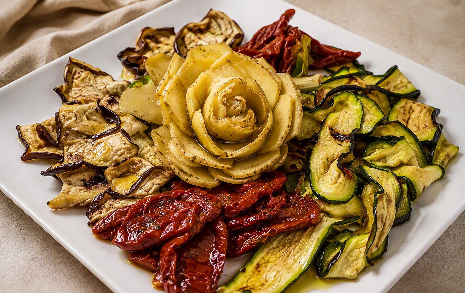 Verdure grigliate miste sott'olio